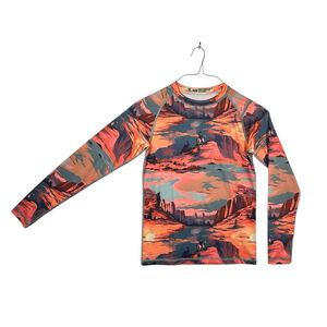 Sunset Cowboy Vagabond Outfitters Women’s Long Sleeve Shirt Size X Small